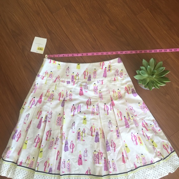 NWT Liz Claiborne Print Pleated Skirt - Picture 3 of 7